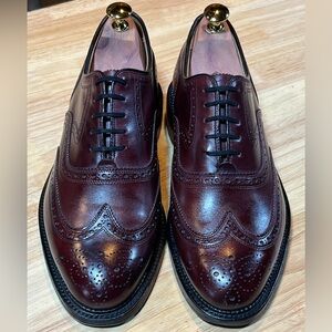 Cheaney Men’s Burgundy Wingtip Oxfords Sz 10D Made In England ( Allen Edmonds )